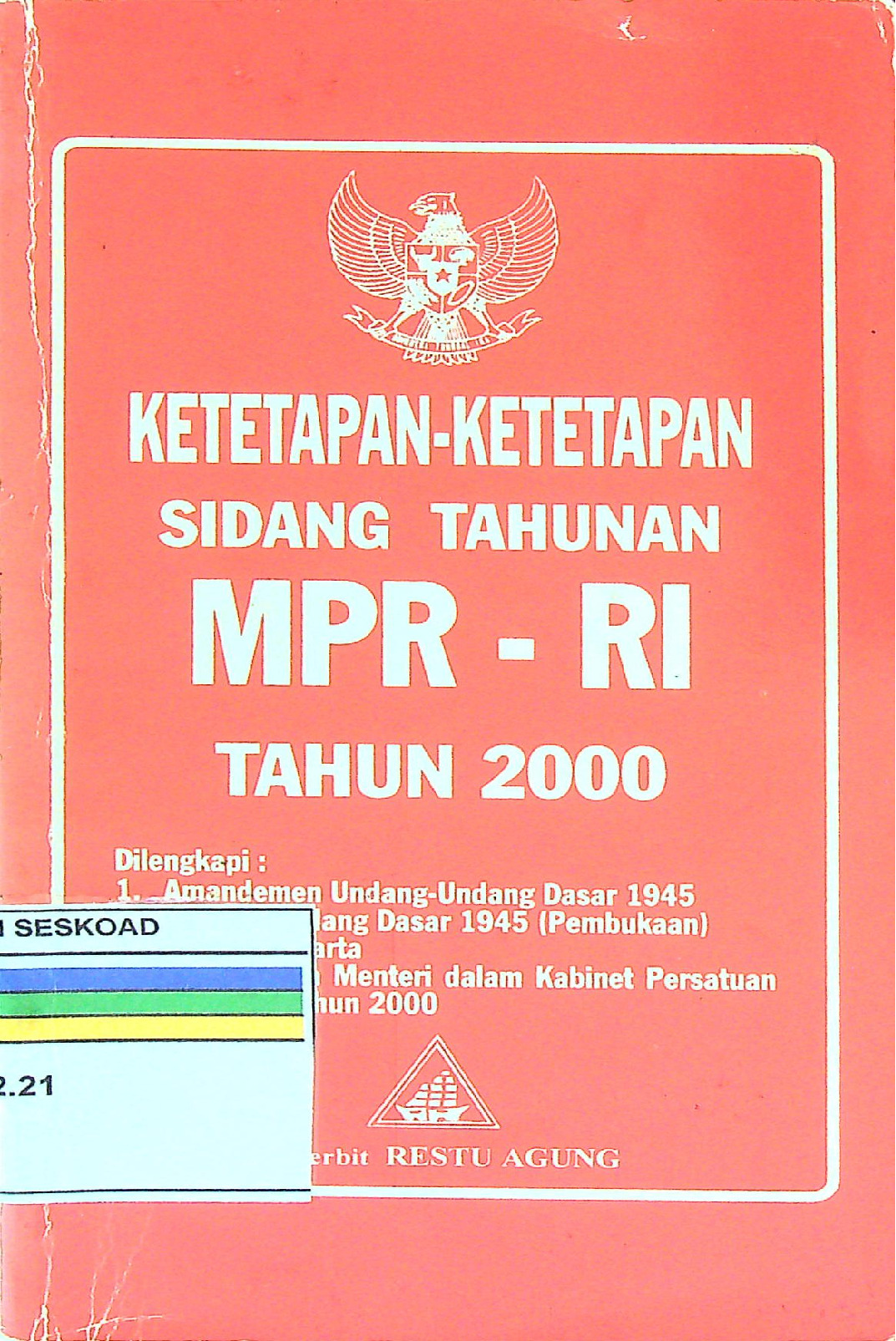 Ketetapan-Ketetapan Sidang Tahunan Mpr-Ri Tahun 2000